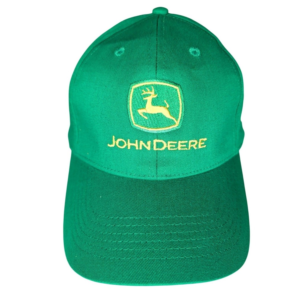 John Deere‎ Green Baseball Cap Reynolds Farm Equipment American Flag Adjustable